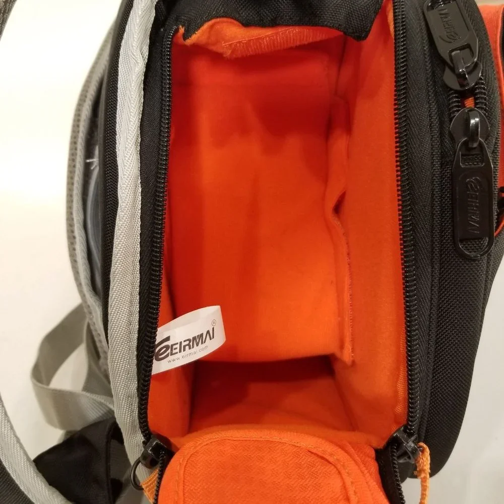 Eirmai Photo Camera Video Sling Bag Organizer Backpack Case Grey Black 11